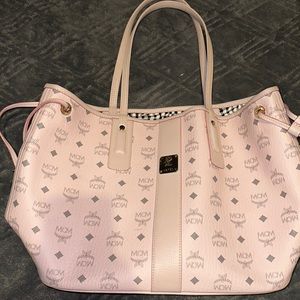 MCM Pink Shopping Tote Bag